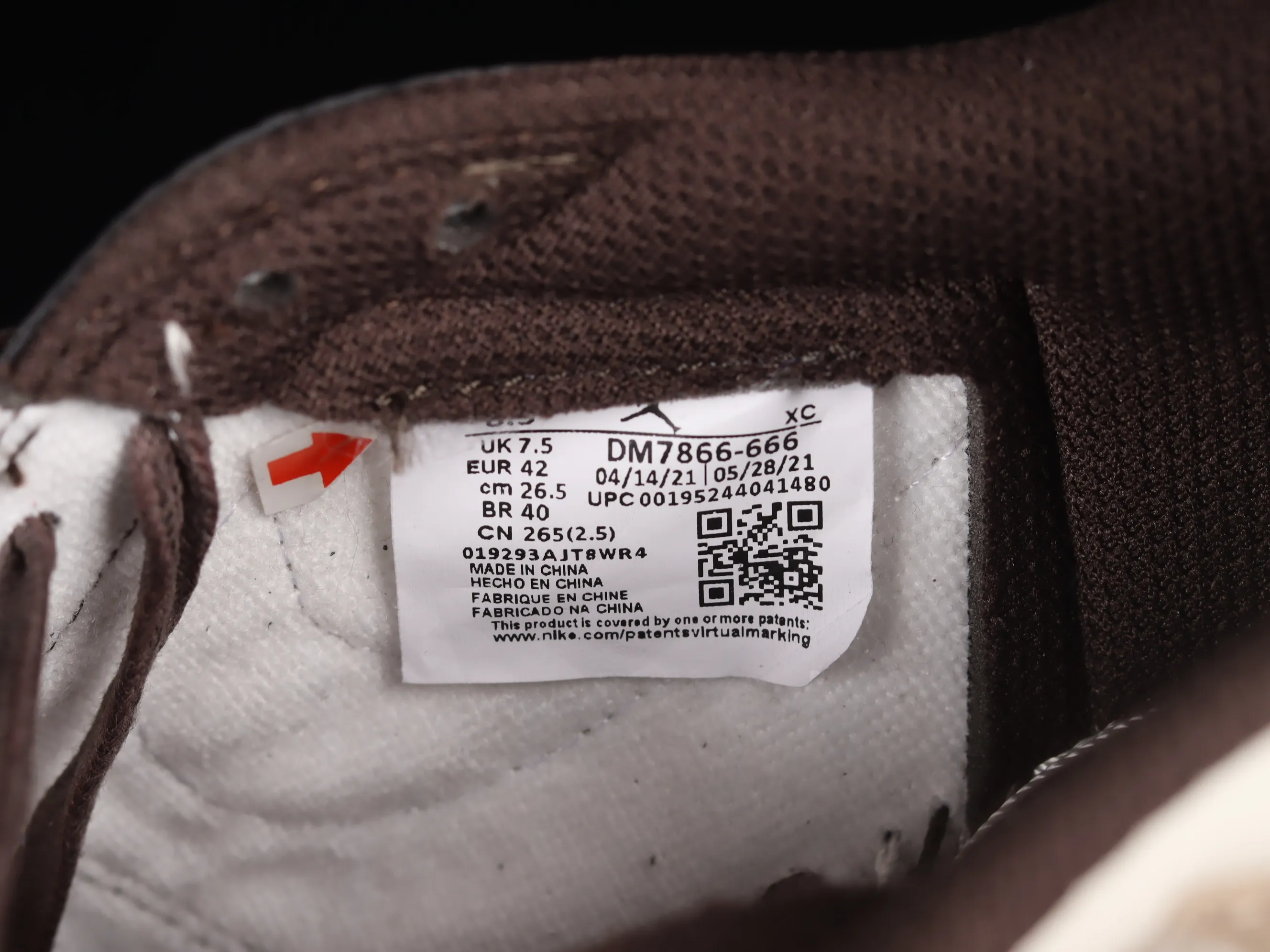 All Categories Air Jordan Jordan Series Basketball Shoes Air Jordan 1 Low Travis Scott x Air Jordan 1 Low OG AJ1 Joe 1 Reversed Overhook Joint Style Casual Sports Basketball Shoes DM7866-666